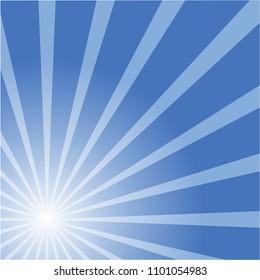 ray abstract blue colorful burst background.