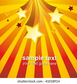 ray background with stars