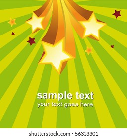 ray background with stars