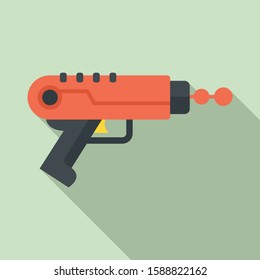 Ray blaster icon. Flat illustration of ray blaster vector icon for web design