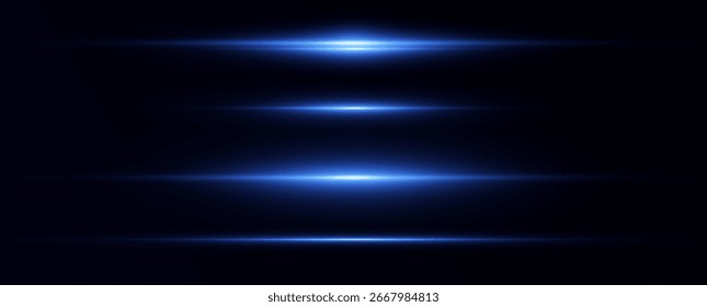 Rayo de luz azul sobre fondo transparente.