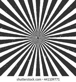 Ray burst style background. Grunge vintage sunburst background.
