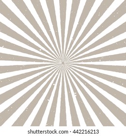 Ray burst style background. Grunge vintage sunburst background.