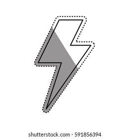 Ray electricity symbol icon vector illustration graphic design