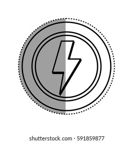Ray electricity symbol icon vector illustration graphic design