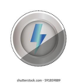 Ray electricity symbol icon vector illustration graphic design
