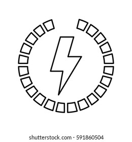 Ray electricity symbol icon vector illustration graphic design