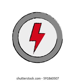Ray electricity symbol icon vector illustration graphic design