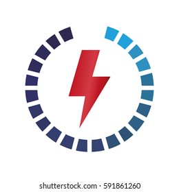 Ray electricity symbol icon vector illustration graphic design