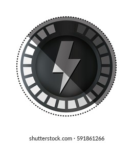 Ray electricity symbol icon vector illustration graphic design