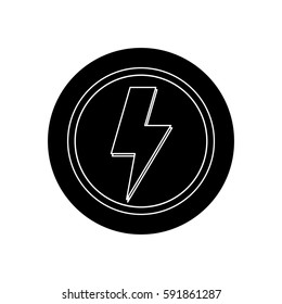 Ray electricity symbol icon vector illustration graphic design