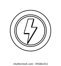 Ray electricity symbol icon vector illustration graphic design
