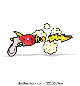 caricatura de pistola de rayos