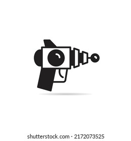 Ray Gun Icon On White Background