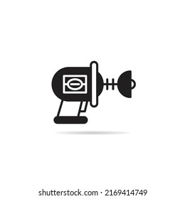 ray gun weapon icon vector illustration