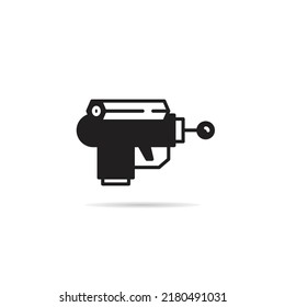 ray gun weapon icon vector illustration