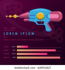 Ray gun Weapon on space
