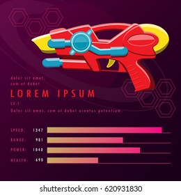 Ray gun Weapon on space