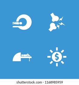 Ray icon. collection of 4 ray filled icons such as mri, dollar in sun. editable ray icons for web and mobile.