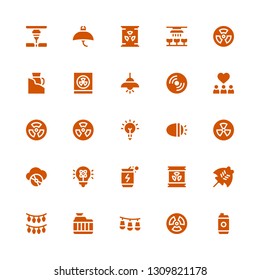 ray icon set. Collection of 25 filled ray icons included Energy drink, Radiation, Lights, Radiator, Manta ray, Radioactive, Light, Compact disc, Inspiration, Nuclear, Radioactivity