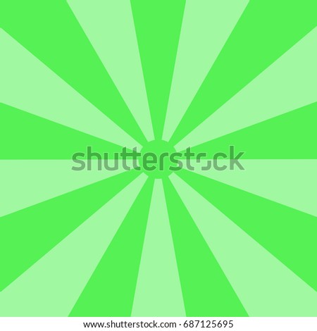 Ray light abstract in green