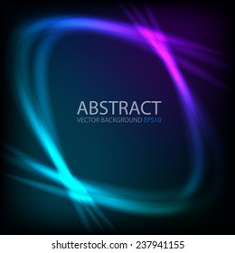 Ray light background blue and purple curve line technology digital lighting art background for text and message design , vector