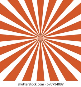 Ray orange color background retro style