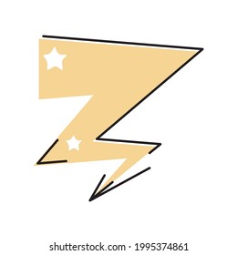 estilo de diseño de doodle de poder de rayos