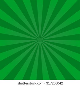 Ray retro background green colored rays stylish  illustration