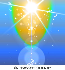 ray splash sky