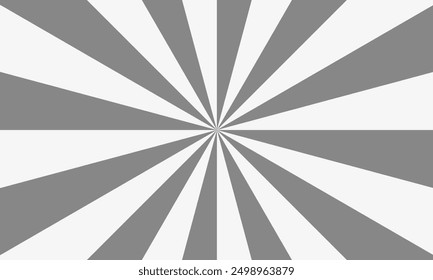 Ray sun light monochrome. Sunburst background. Sun beams lines. Pop art Cartoon effect. Vector illustration 