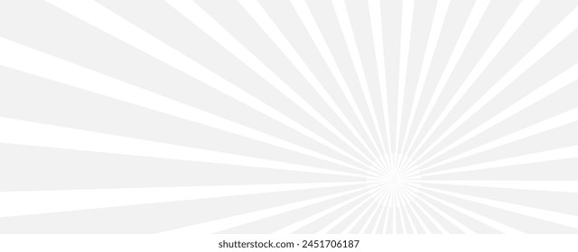 Ray sun light. Sunburst background. Radial circle line. Pattern starburst. Comic beam lines. Sun effect rays. Abstract firework. Cartoons lightning style. banner, cover, poster, card. Vector illustrat