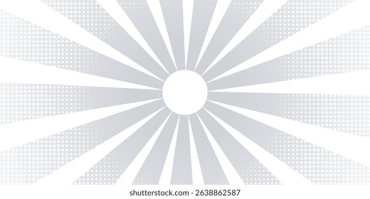 Ray sun light. Sunburst background. Radial circle line. Pattern starburst. Comic beam lines. Sun effect rays. Abstract firework. Concentration stripe. Cartoons lightning style. Vector illustration