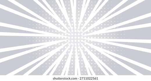 Rayos de luz solar. Fondo de Sunburst. Línea circular radial. Estallido estelar del patrón. Líneas de viga cómica. Rayos de efecto solar. Fuegos artificiales Abstractas. Franja de concentración. Caricaturas estilo relámpago.