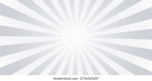 Rayos de luz solar. Fondo de Sunburst. Línea circular radial. Estallido estelar del patrón. Líneas de viga cómica. Rayos de efecto solar. Fuegos artificiales Abstractas. Franja de concentración. Caricaturas estilo relámpago. Ilustración vectorial