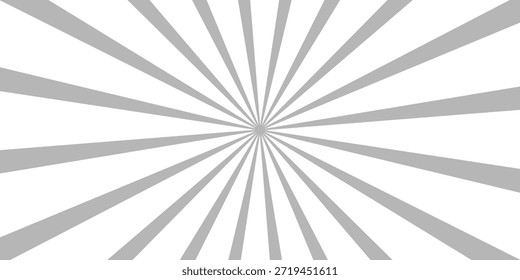 Rayos de luz solar. Fondo de Sunburst. Línea circular radial. Estallido estelar del patrón. Líneas de viga cómica. Rayos de efecto solar. Fuegos artificiales Abstractas. Franja de concentración. Dibujos animados 