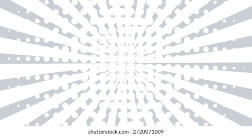 Rayos de luz solar. Fondo de Sunburst. Línea circular radial. Estallido estelar del patrón. Líneas de viga cómica. Rayos de efecto solar. Fuegos artificiales Abstractas. Franja de concentración. Caricaturas estilo relámpago. Ilustración vectorial