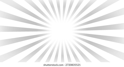 Rayos de luz solar. Fondo de Sunburst. Línea circular radial. Estallido estelar del patrón. Líneas de viga cómica. Rayos de efecto solar. Fuegos artificiales Abstractas. Franja de concentración. Caricaturas estilo relámpago. Ilustración vectorial