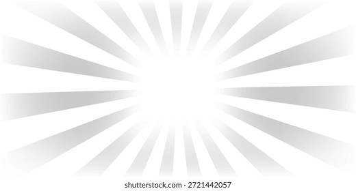 Rayos de luz solar. Fondo de Sunburst. Línea circular radial. Estallido estelar del patrón. Líneas de viga cómica. Rayos de efecto solar. Fuegos artificiales Abstractas. Franja de concentración. Caricaturas estilo relámpago. Ilustración vectorial