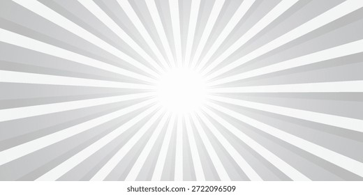 Rayos de luz solar. Fondo de Sunburst. Línea circular radial. Estallido estelar del patrón. Líneas de viga cómica. Rayos de efecto solar. Fuegos artificiales Abstractas. Franja de concentración. Dibujos animados 
