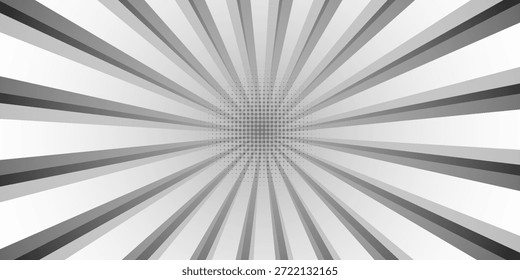 Rayos de luz solar. Fondo de Sunburst. Línea circular radial. Estallido estelar del patrón. Líneas de viga cómica. Rayos de efecto solar. Fuegos artificiales Abstractas. Franja de concentración. Caricaturas estilo relámpago. Ilustración vectorial