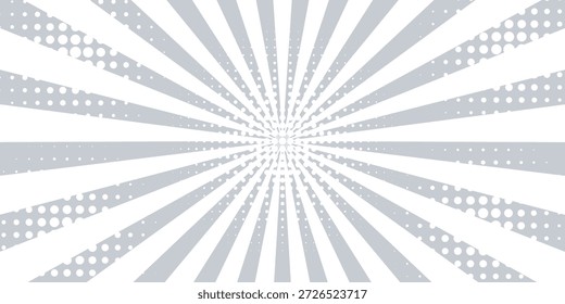 Rayos de luz solar. Fondo de Sunburst. Línea circular radial. Estallido estelar del patrón. Líneas de viga cómica. Rayos de efecto solar. Fuegos artificiales Abstractas. Franja de concentración. Caricaturas estilo relámpago. Ilustración vectorial