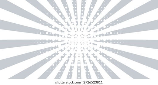 Rayos de luz solar. Fondo de Sunburst. Línea circular radial. Estallido estelar del patrón. Líneas de viga cómica. Rayos de efecto solar. Fuegos artificiales Abstractas. Franja de concentración. Caricaturas estilo relámpago. Ilustración vectorial