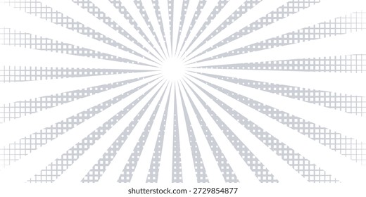 Rayos de luz solar. Fondo de Sunburst. Línea circular radial. Estallido estelar del patrón. Líneas de viga cómica. Rayos de efecto solar. Fuegos artificiales Abstractas. Franja de concentración. Caricaturas estilo relámpago. Ilustración vectorial