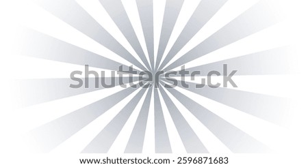 Ray sun light. Sunburst background. Radial circle line. Pattern starburst. Comic beam lines. Sun effect rays. Abstract firework. Concentration stripe. Cartoons lightning style. Vector illustration