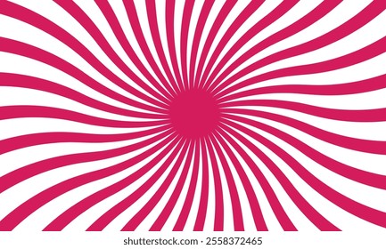 Ray twist light. Black color strips wavy isolated on white background. Radial waves line. Pattern curved. Comic spinning. Effect curves rays. Abstract stripe. Twisted design. Vector illustration .