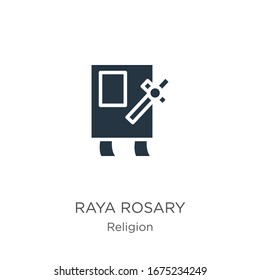 Raya rosary icon vector. Trendy flat raya rosary icon from religion collection isolated on white background. Vector illustration can be used for web and mobile graphic design, logo, eps10