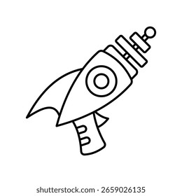 Icono de estilo de Vector Raygun. Archivo Eps 10
