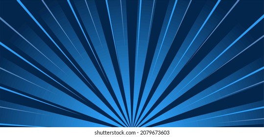 rays background in blue color