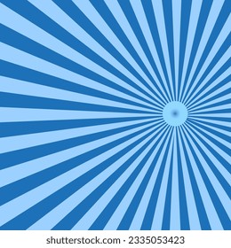 Rays background blue. Vector illustration. stock image.